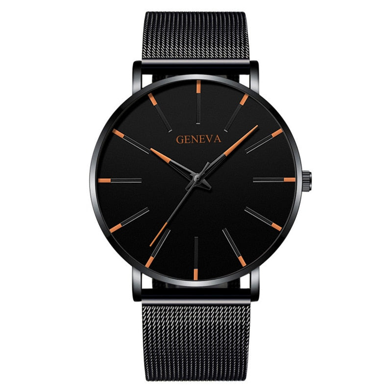 Relógio Masculino Geneva Minimalista Ultra Fino