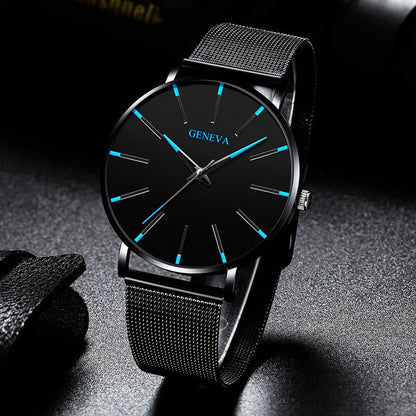 Relógio Masculino Geneva Minimalista Ultra Fino
