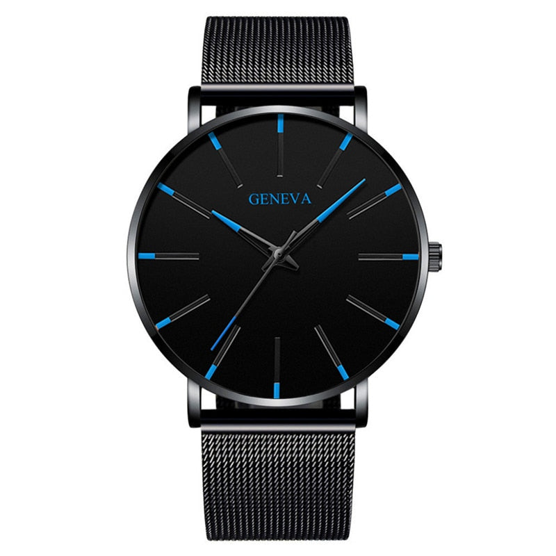 Relógio Masculino Geneva Minimalista Ultra Fino
