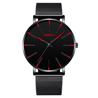 Relógio Masculino Geneva Minimalista Ultra Fino