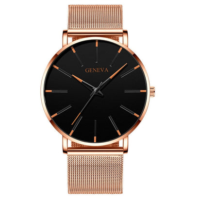 Relógio Masculino Geneva Minimalista Ultra Fino