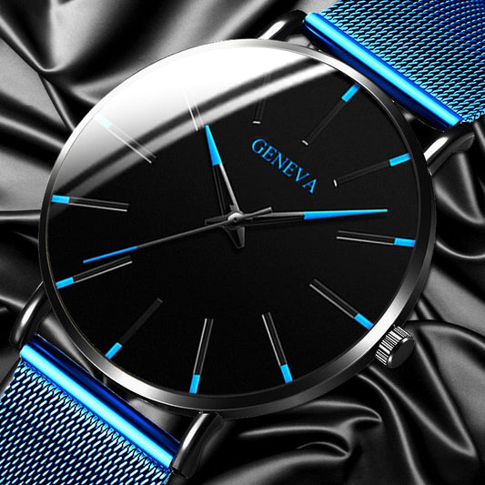 Relógio Masculino Geneva Minimalista Ultra Fino