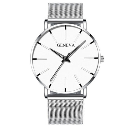 Relógio Masculino Geneva Minimalista Ultra Fino